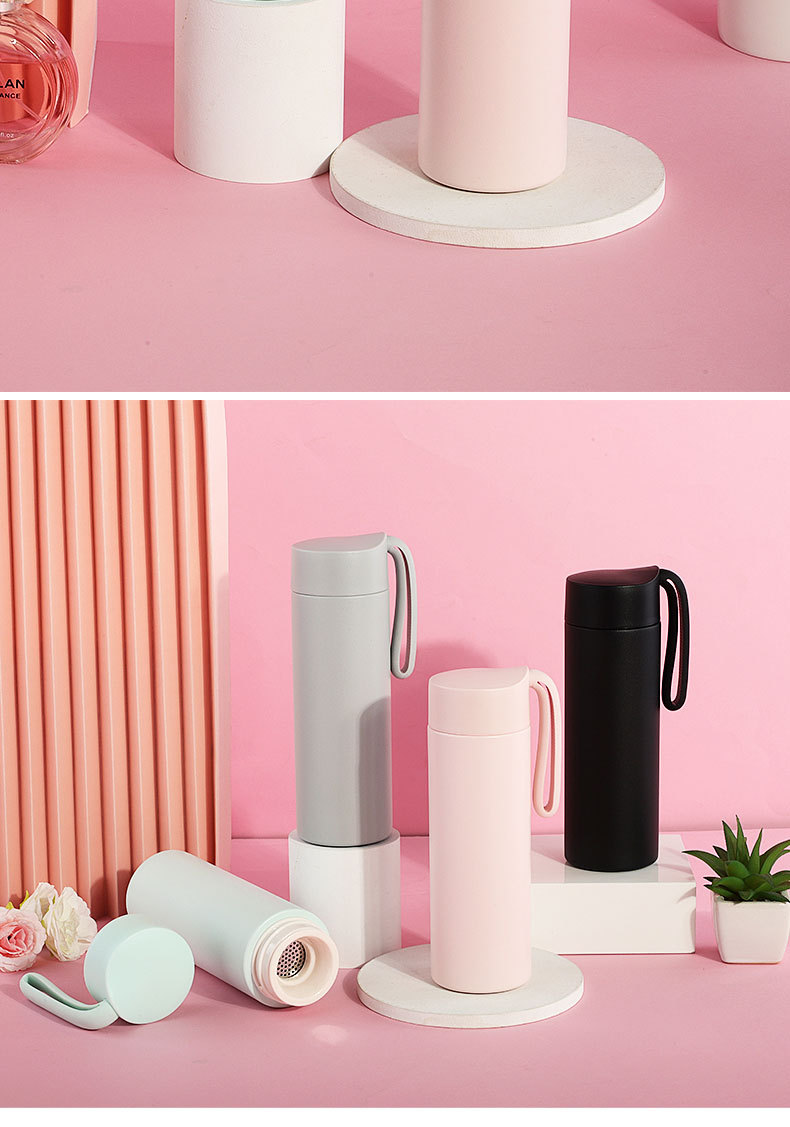 316医用不锈钢提绳便携保温杯