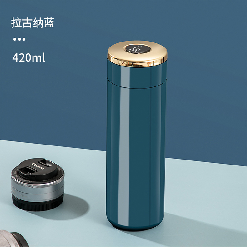 高档智能测温保温杯显温水杯子商务礼品定制logo