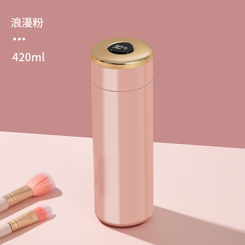 高档智能测温保温杯显温水杯子商务礼品定制logo